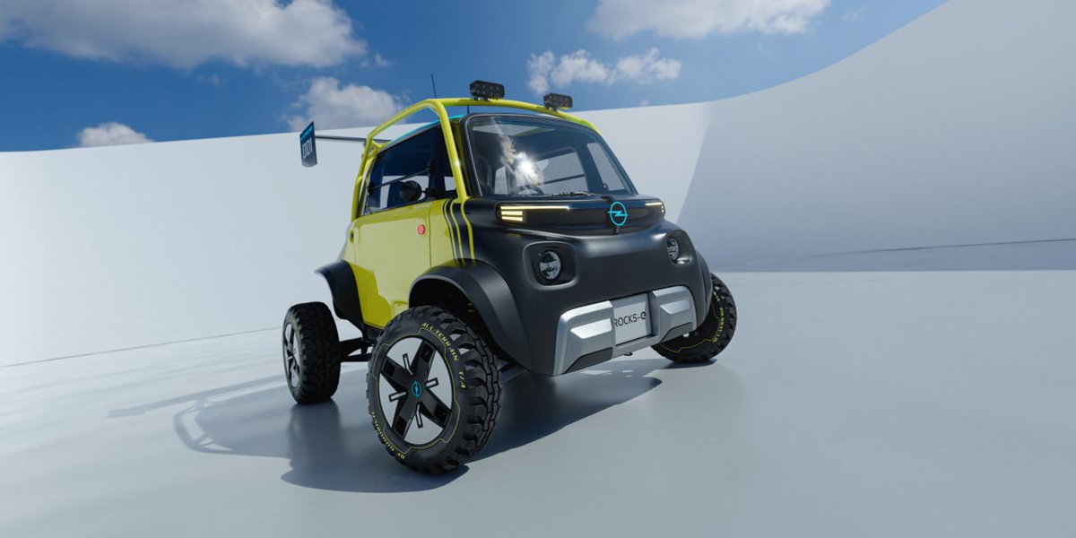 Opel hield onlangs een wedstrijd voor studenten om de leukste conceptcar te ontwerpen op basis van de Rocks-e, de Opel-versie van de Citroën Ami. De winnaar was deze Rocks e-xtreme, die als beloning echt gebouwd zal worden door het merk. autogids.be/autonieuws/pro…