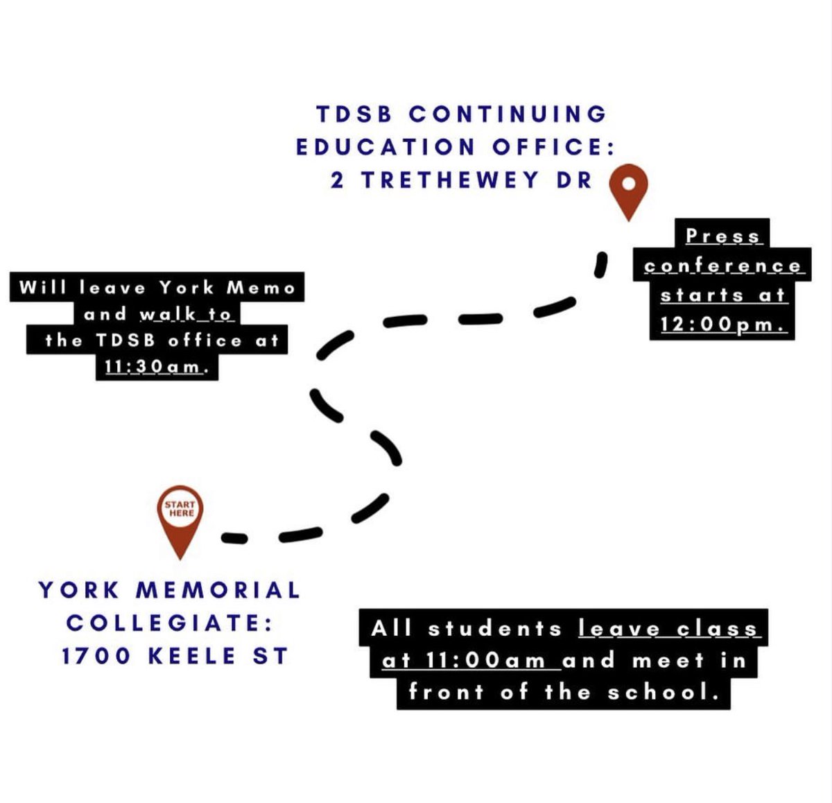 AndreaVasquezJ's tweet photo. @CTVToronto Listen straight from students today at 11am ⬇️⬇️⬇️ #MemoStrikes https://t.co/hwEuVsQHUK https://t.co/1ZAeHvQjDk