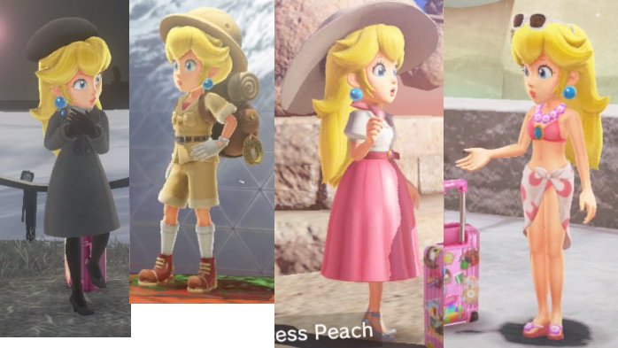 deanne_go's tweet photo. Ok I know lots of people have been talking about Peach's mk biker suit, but just wanted to add that Peach also literally changes her clothes ALL the time. Changing her outfit based on the situation is the most Peach thing ever. 

Ok bye. https://t.co/AoYpxNVG5k