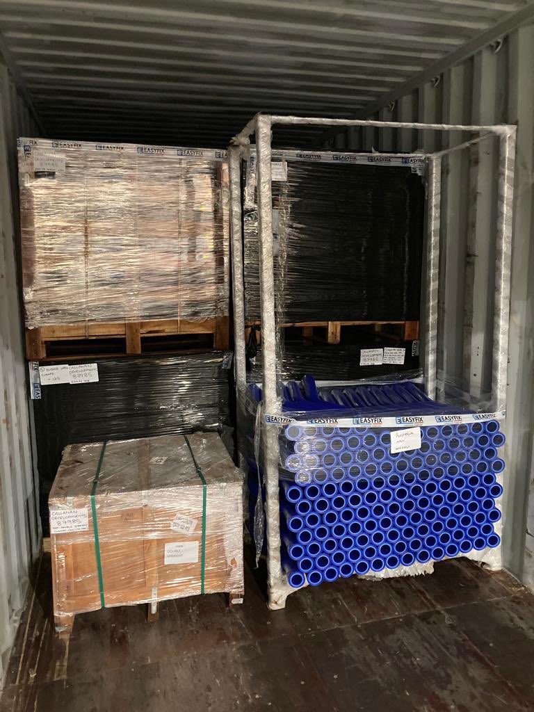 A 40ft container en route to Australia🇦🇺 of Cubicles &amp; Evolve Feeding System for a 300 cow barn sold by our dealer <a href="/elite_equine/">Elite Equine Group</a> 🤩
