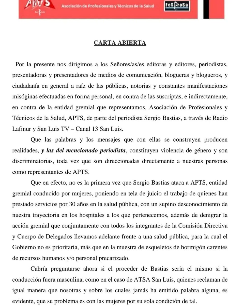 AptsNotas's tweet photo. @MujerDiversidad @inadi @INADI_AR @vikidonda @MinGenerosAR @AyelenMazzina @RLafinur @SanLuisTv @alferdezprensa @alferdez @alberto_rsaa @PrensaFESPROSA @Fesprosa @MFerBoriotti @jorgeyaco https://t.co/wVl0GRDoN0