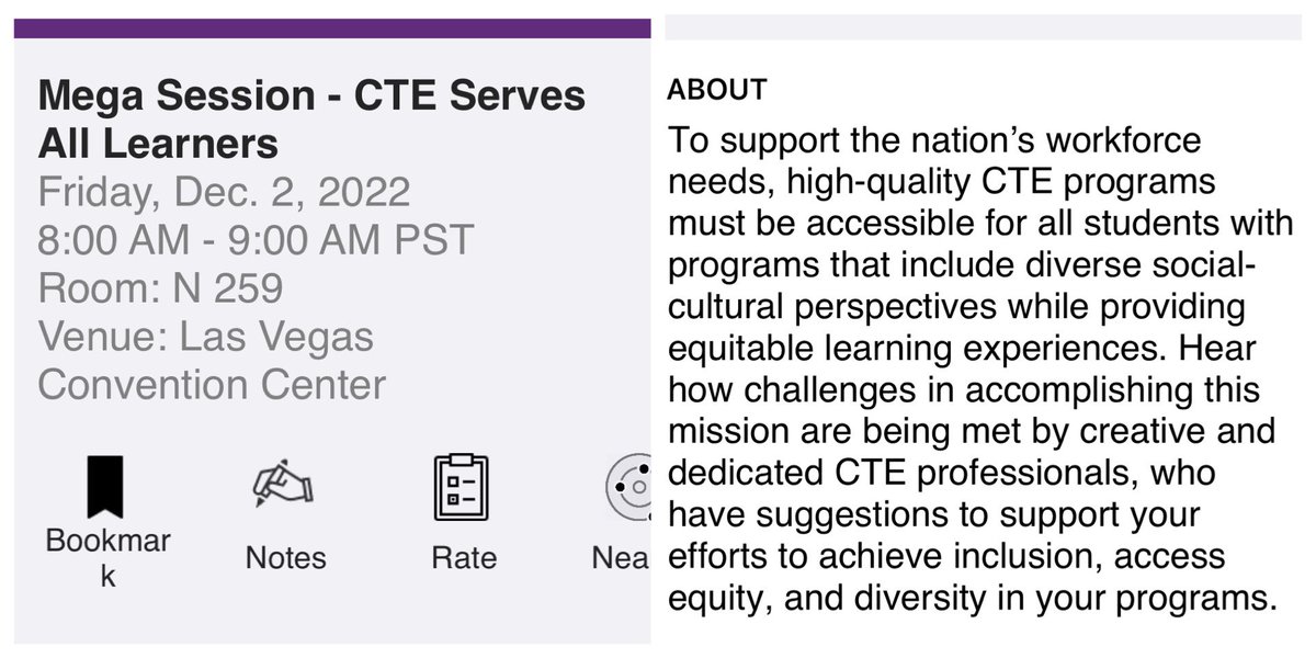 Hey @actecareertech #VISIONCTE22 attendees ✅out the MEGA session I’m moderating this morning:

#CTE Serves ALL Learners

It is also available to virtual attendees as well!

#CareerTechEd #STEM #IAEDinCTE 

@NvActe @RegionV_acte @NCLA_CTE @ACTECareerDev @ACTEpolicy @CTEWorks