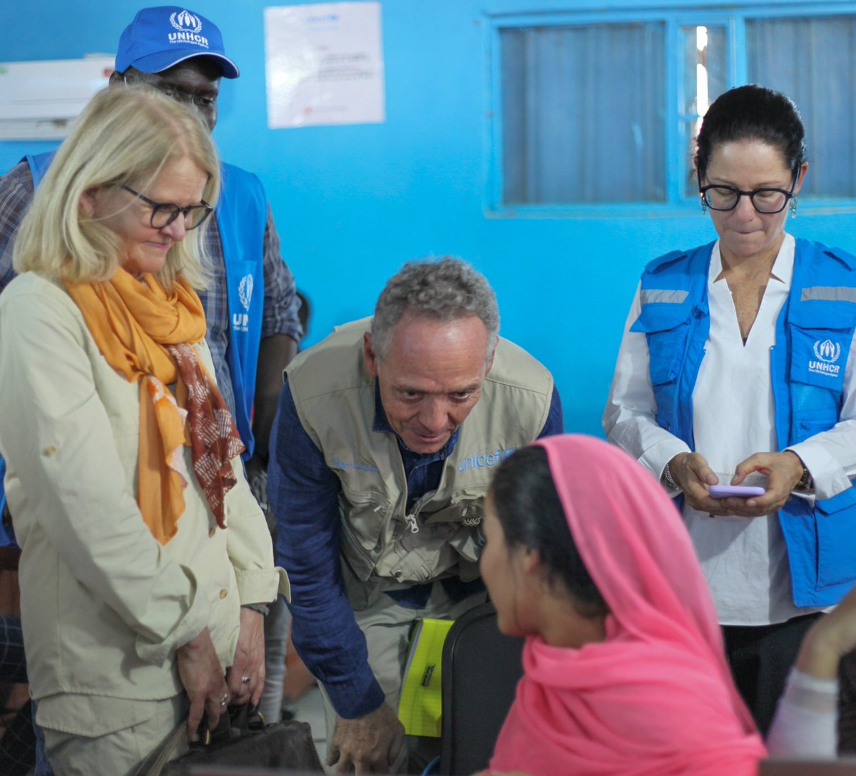 unicefmauritani's tweet photo. Une mission de haut-niveau en Mauritanie regroupant les responsables de @BMZ_Bund, @Refugees, @UNICEF et @WFP s’achève aujourd’hui après cinq jours de visite. https://t.co/VWVVNd7XC1