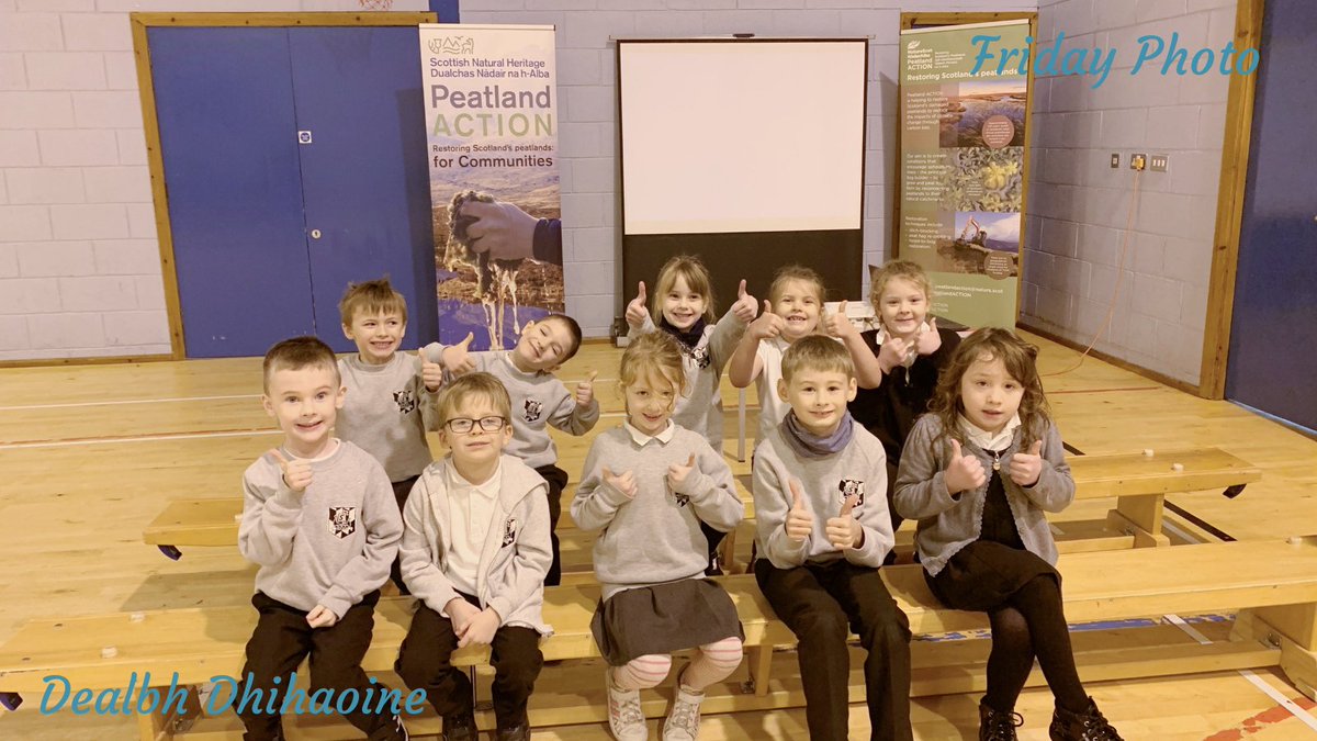 The pupils at Shawbost Primary gave the thumbs up to our Peatlands session earlier in the week. We all had great fun learning all about the landscape we live in. 
#fridayphoto #dealbhdhihaoine #carlowayestatetrust #communityownedestate