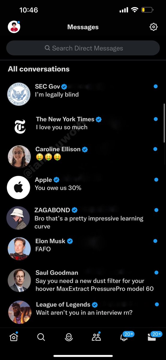 iamlauwolff's tweet image. 🚨BREAKING: SBF DMs just leaked!!!