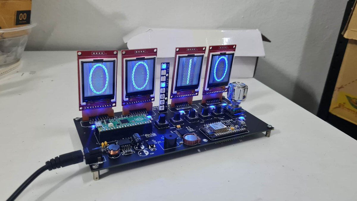 PassgateTech's tweet photo. https://t.co/STm88XtYgi
Nixie Lcd Clock #RaspberryPICO + #st7735 #Nixie #Nixieclock #Gadgets #DIY #NixieTube https://t.co/FtHSIvgUaJ