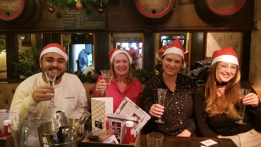 Cancer Stress lab Christmas Lunch. Celebrating a good year of research
