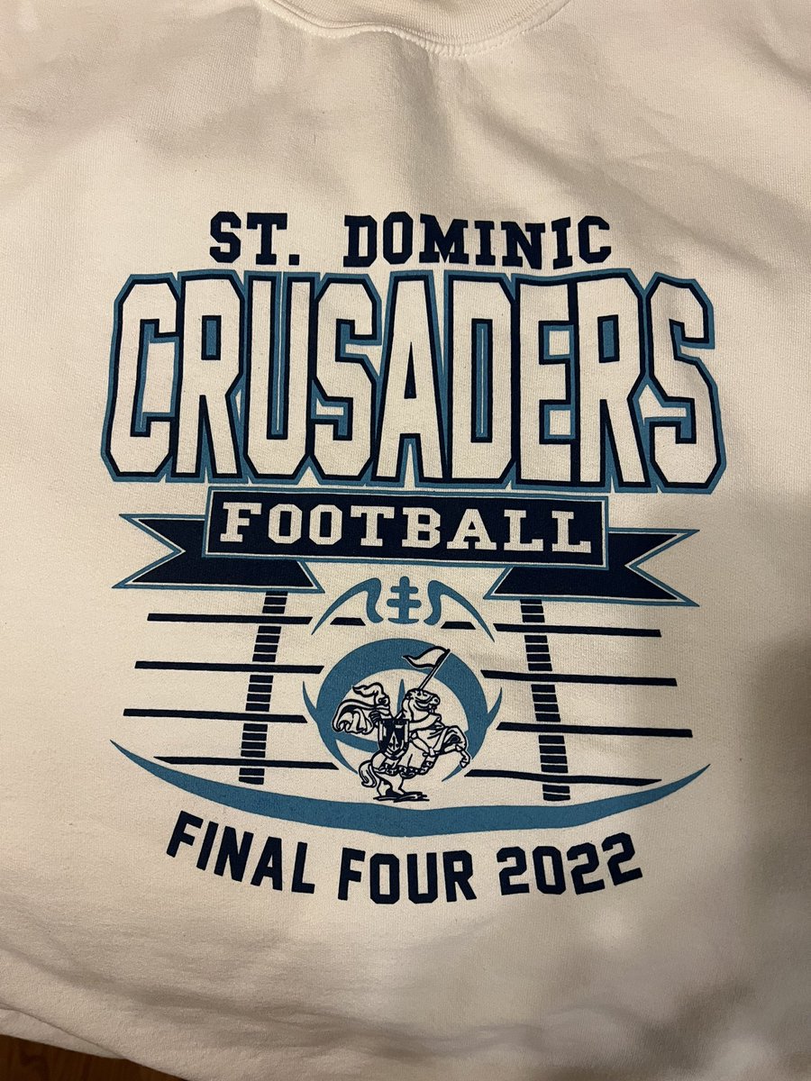 Heading to Columbia to cheer on our team for the state championship! Good luck Crusaders! 💙🤍🏈