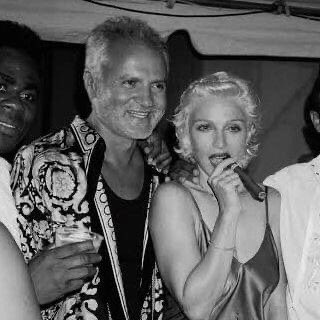 Happy Heavenly Birthday to Gianni Versace! He s pictured here with Madonna. 