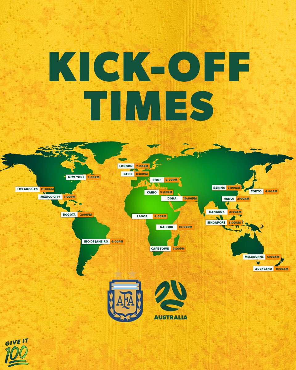 Aussies all around the world! 🟢🟡🌏

We are one. But we are many. And from all the lands on earth we come. We share a dream. And sing with one voice. I am, you are, we are Australian!

#Socceroos #GiveIt100 #FIFAWorldCup