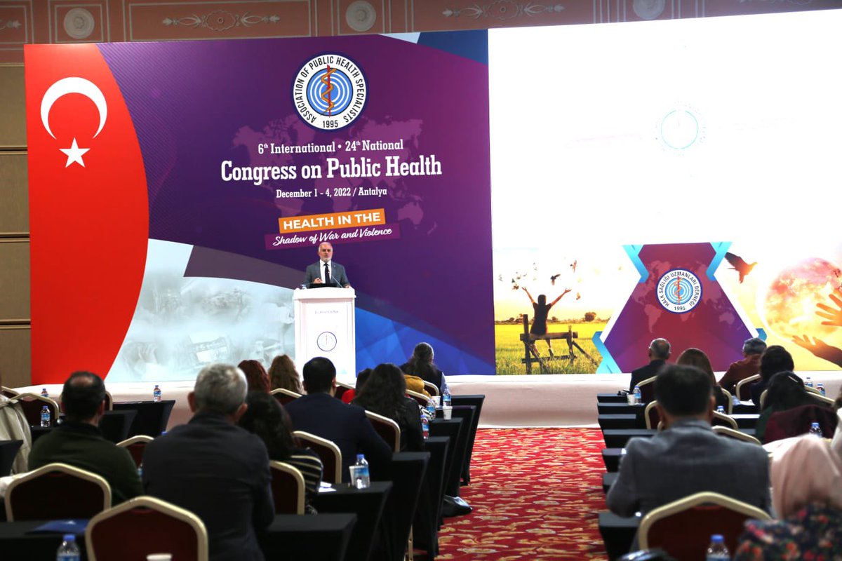 I gave a conference on the topic of Health care & Disaster Medicine in War and Conflict Zones' at the Public Health Congress. The importance of Public Health and Disaster Medicine disciplines is increasing day by day. We will continue to provide scientific support to the field