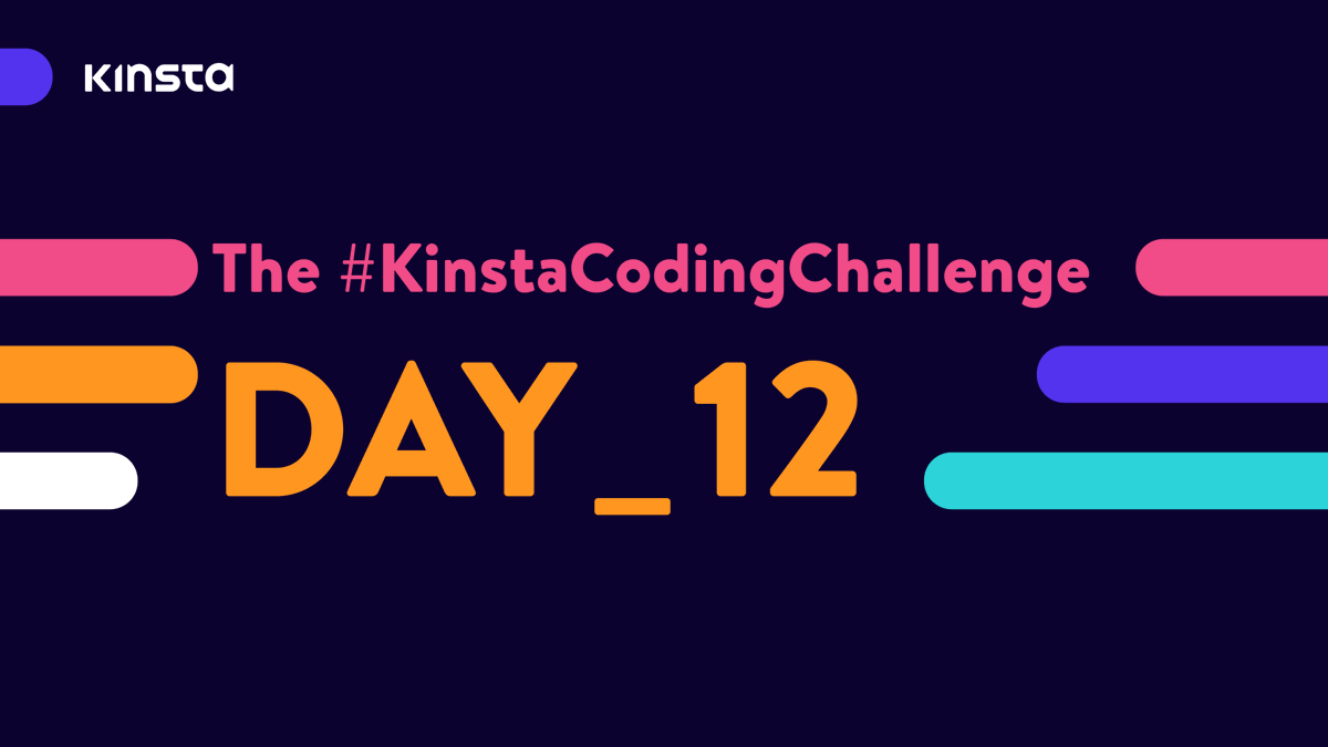 kinsta's tweet photo. Happy Day 12 of the #KinstaCodingChallenge! Today’s goal: create a component that will add Open Graph data and Twitter data to your website head. 🛠 /1 https://t.co/5vKsSWMSZR