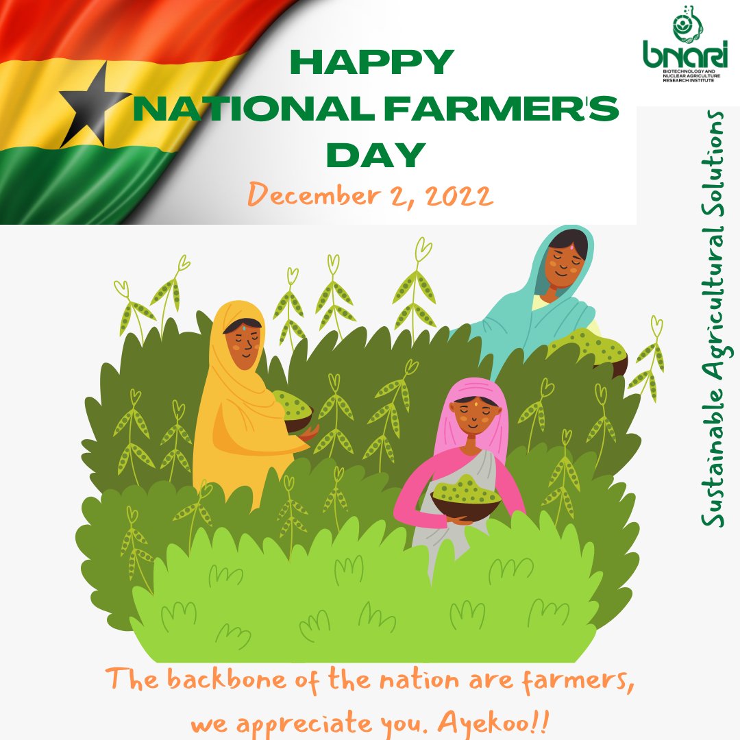 Today we celebrate farmers in Ghana for their contribution in ensuring food for all. Farmers in Ghana can do much better when given access to disease resistant, drought tolerance, water and nitrogen use efficient seeds. #geneticengineering #PBRCowpea