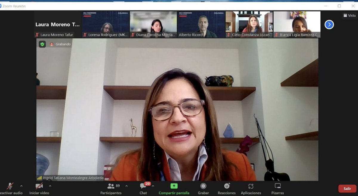 GobDigitalCO's tweet photo. 📣#Entérate I Nuestra directora de @GobDigitalCO @Ingridtma, hizo apertura del #cyberwomanchallenge2022, un espacio para que las mujeres de todos los territorios de Colombia pongan a prueba sus habilidades en ciberseguridad.

¡Somos el 🇨🇴#GobiernoDelCambio! https://t.co/dNpem3bU3f