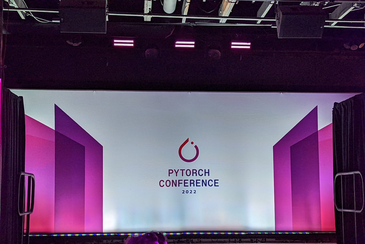 At the #PyTorchConference, co-located with NeurIPS, waiting for some exciting big announcements during the keynote!