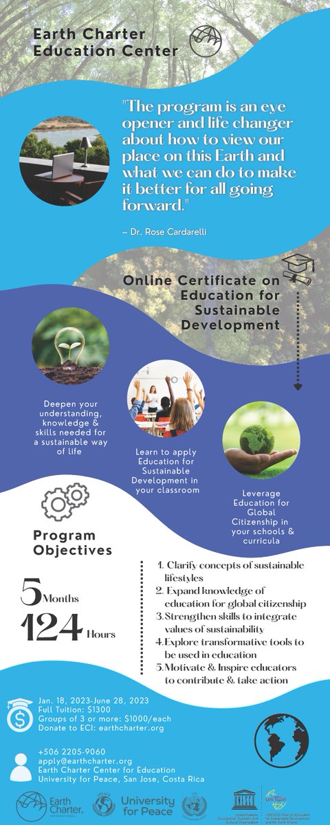 ECILocal's tweet image. Here are just a few perks &amp;amp; reasons to join the @earthcharter ESD course.... Also, today is the last day to get 30% off the course. Register here: tinyurl.com/ECIESD.

#EarthCharterLocal #EarthCharter #Jax #ESD #sustainabledevelopment #sustainability #UNESCO #education