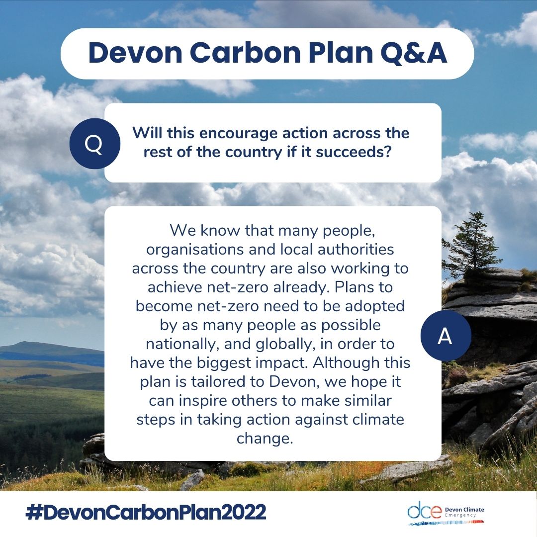 devonclimate's tweet image. 🌱 #DevonCarbonPlan2022 Q&amp;amp;A 🌱 

The Devon Carbon Plan - the roadmap for how Devon will reach net-zero emissions by 2050 (at the latest) - was published on our website in September.

Read the Plan here:

soc.devon.cc/DevonCarbonPla…

#NetZeroDevon #NetZero #ClimateAction