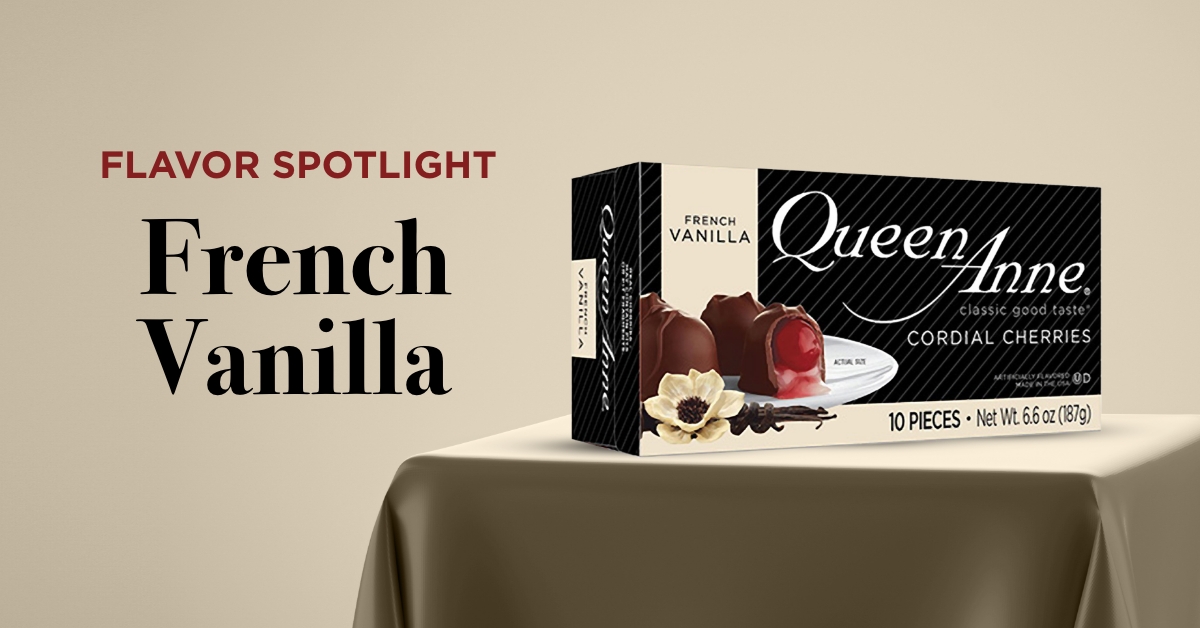 QACordials's tweet photo. Spotlight on our French Vanilla Cordial Cherries. You can’t go wrong with classic and delicious French Vanilla. Find it at a Queen Anne retailer near you!  
https://t.co/e2IGIutfEr
#queenannecordials https://t.co/1tQHXf7yEm