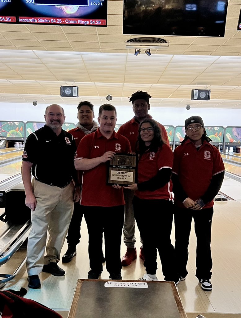 WheresMsBrown's tweet photo. @OPS_SouthHigh Unified Bowling Team competed in districts yesterday &amp; placed 2nd! The kids worked hard this season &amp; built friendships in the process. So proud of our partners’ willingness &amp; enjoyment to work with, help &amp; befriend our students. @sonebraska https://t.co/9mB6EPtxOf
