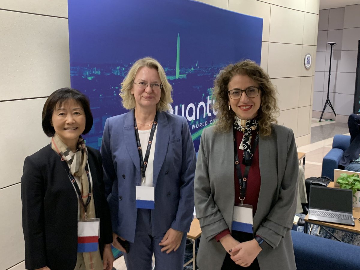 MeemersVa's tweet photo. #Quantum is more than physics and computing. @ConnectedDMV is thrilled to host @RuoyiZhou, Dr. Lene Oddershede, and @LaraJehiMD to #QWC2022. Their expertise in the intersection of quantum with life sciences and healthcare helps us envision the future of quantum! #EmergingTech https://t.co/kxdtHZQ6B8