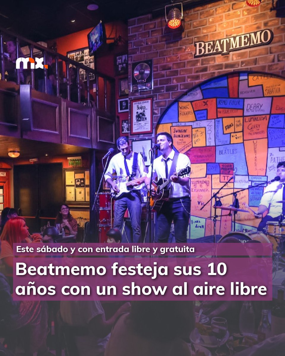 #Agenda | 🎶 Las bandas participantes serán Ilustrasónico, Beatles a la Carta y la banda Revolver, de Carcarañá, que continuará con la fiesta puertas adentro del establecimiento.

📌 Desde las 20 y en la esquina de Güemes y Oroño, con entrada libre y gratuita.