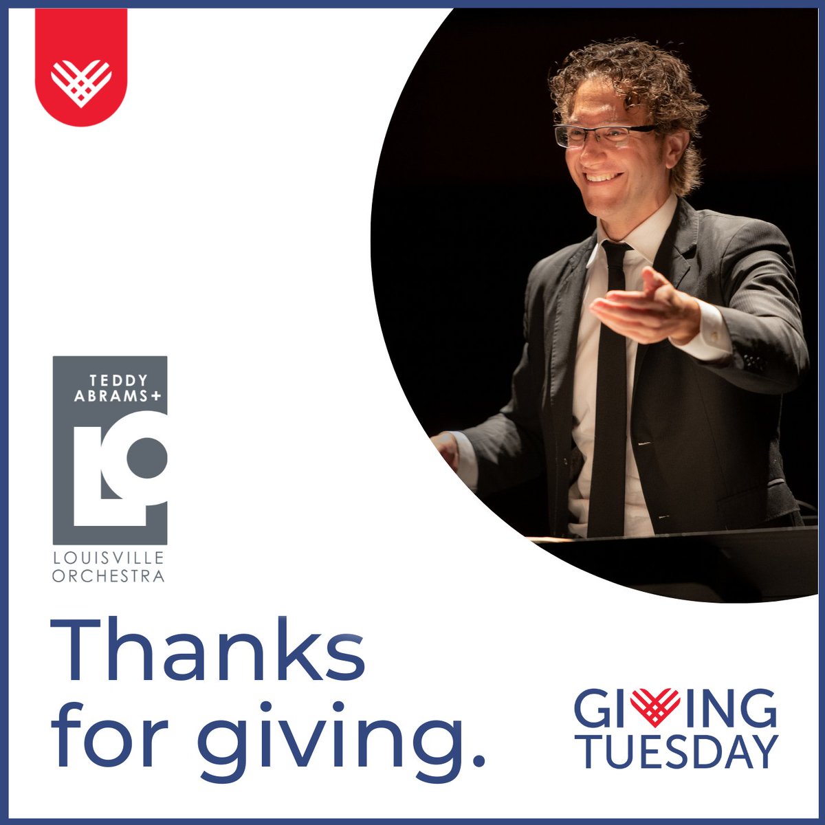 Teddy Abrams and all of us with YOUR Louisville Orchestra would like to extend our gratitude for your tremendous support during this year’s #GivingTuesday campaign! #louisvilleorchestra
