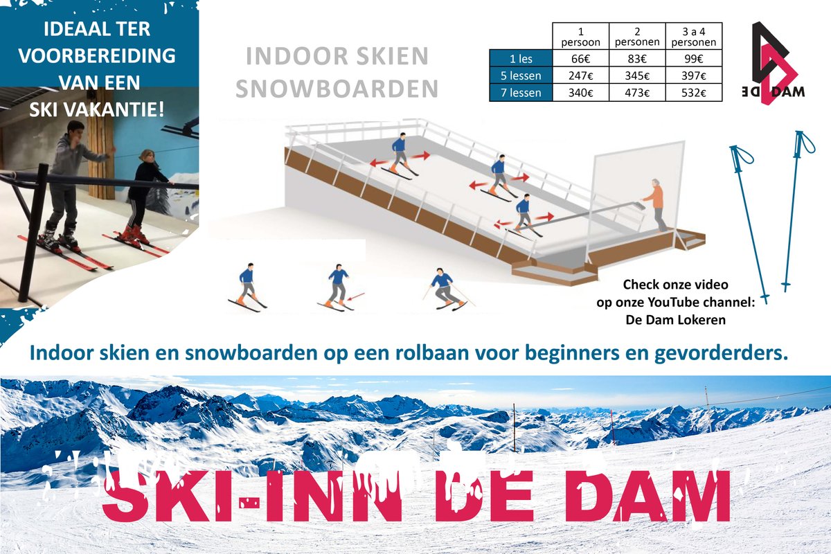 sportcentrumDAM's tweet photo. Voorbereiding op skivakantie met indoor skitraining is de beste manier om uw wintersportervaring te verbeteren; een betere techniek verhoogt de controle, wat angst vermindert en angst wegneemt! https://t.co/wKLXi6hB12