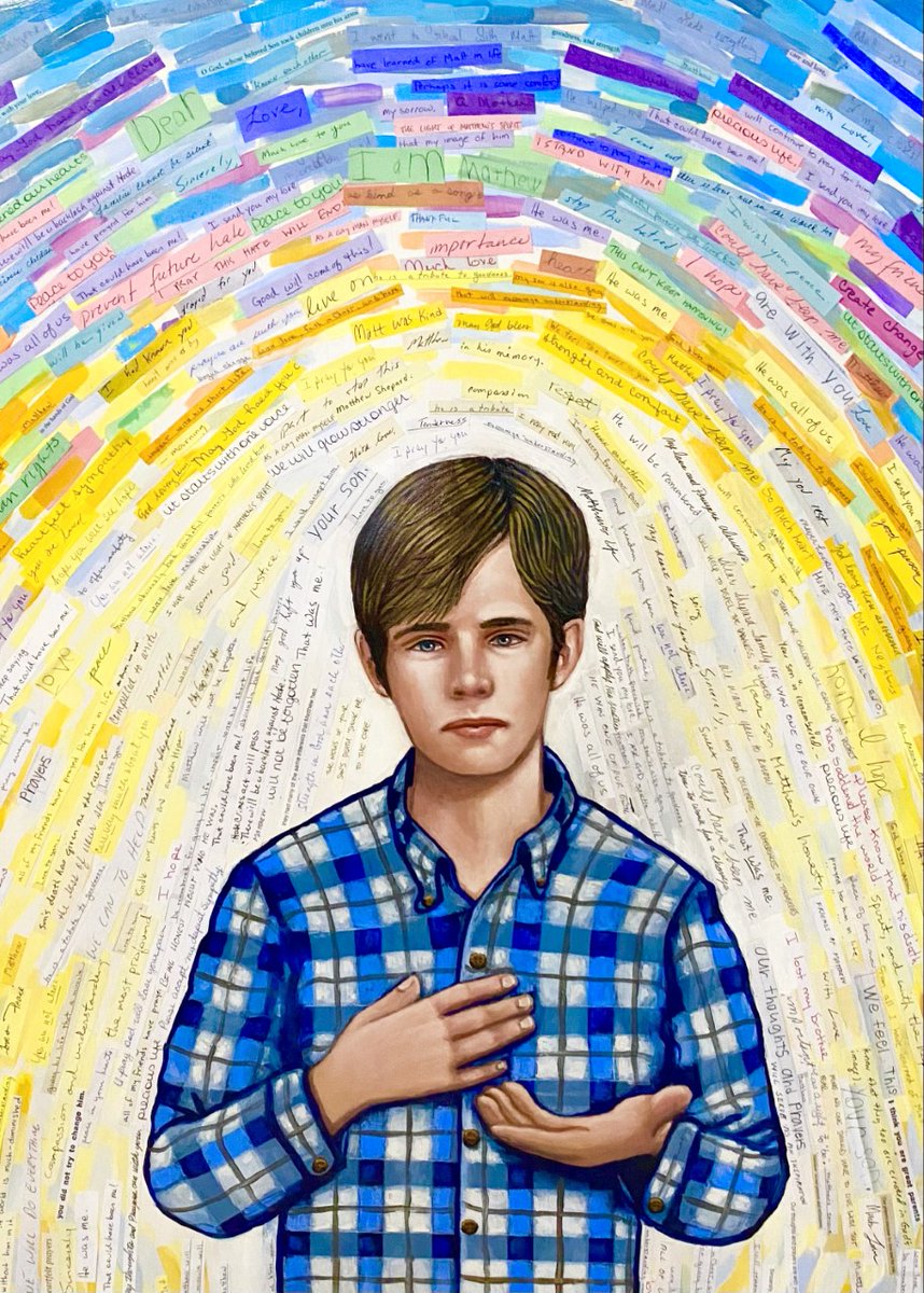 WNCathedral's tweet photo. Join Washington National Cathedral in remembering the life of Matthew Shepard tomorrow, December 1, on what would have been his 46th birthday. A new devotional portrait of Matthew by Kelly Latimore will be dedicated. (c) 2022, WNC. All rights reserved. https://t.co/f3l3fIPEse https://t.co/cijrHfcZAR