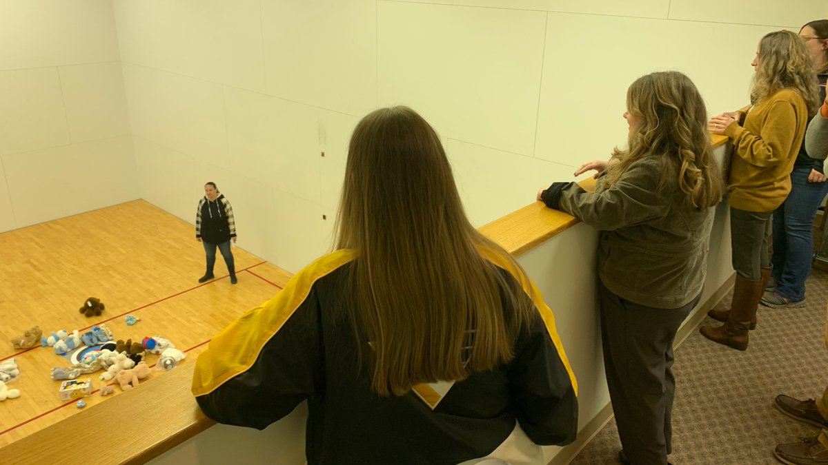 Armstrong Group employees commence our annual Toy Drive 🎁 with a Teddy Toss 🧸for charity. Staffers compete to see who has the beary best aim. 🎯 #givingtuesday #teddybear