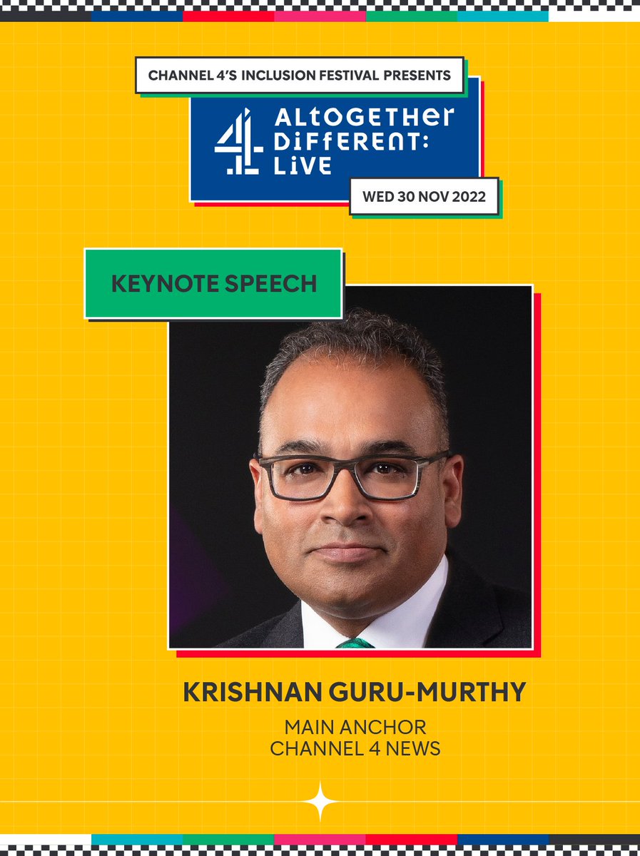 C4Press's tweet photo. Keynote Speech by Krishnan Guru-Murthy 
@krishgm @Channel4News #C4InclusionFest

Full Transcript here: https://t.co/dfm6NYw8Pb https://t.co/uw6dmRewch