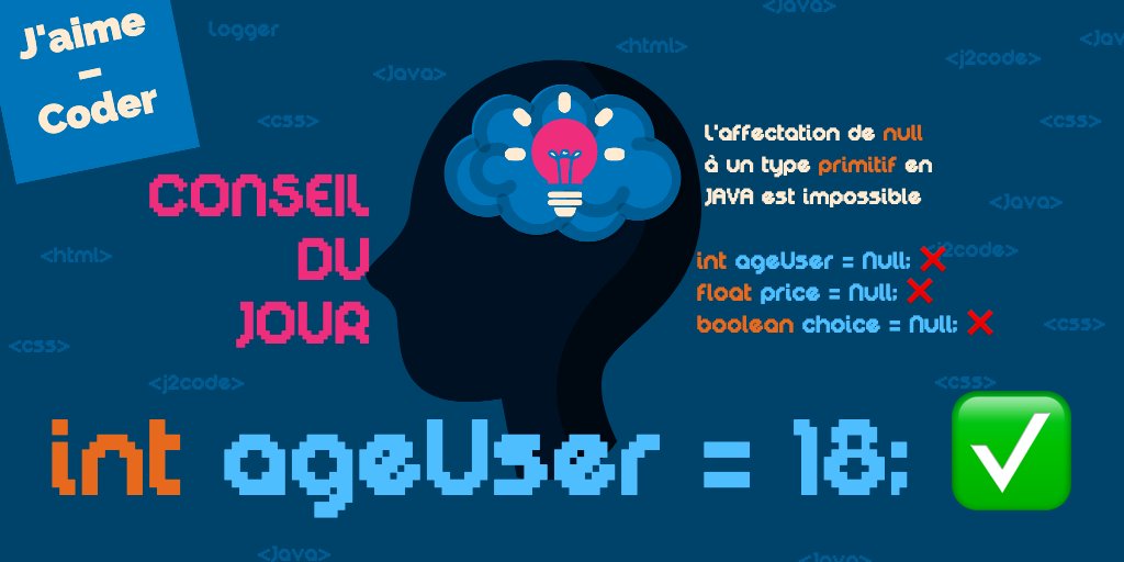 Hello les geeks,

je vous partage mon conseil du jour 😎

<a href="/journeeducode/">journéeducode</a> <a href="/10000codeurs/">10.000 Codeurs</a> #Java