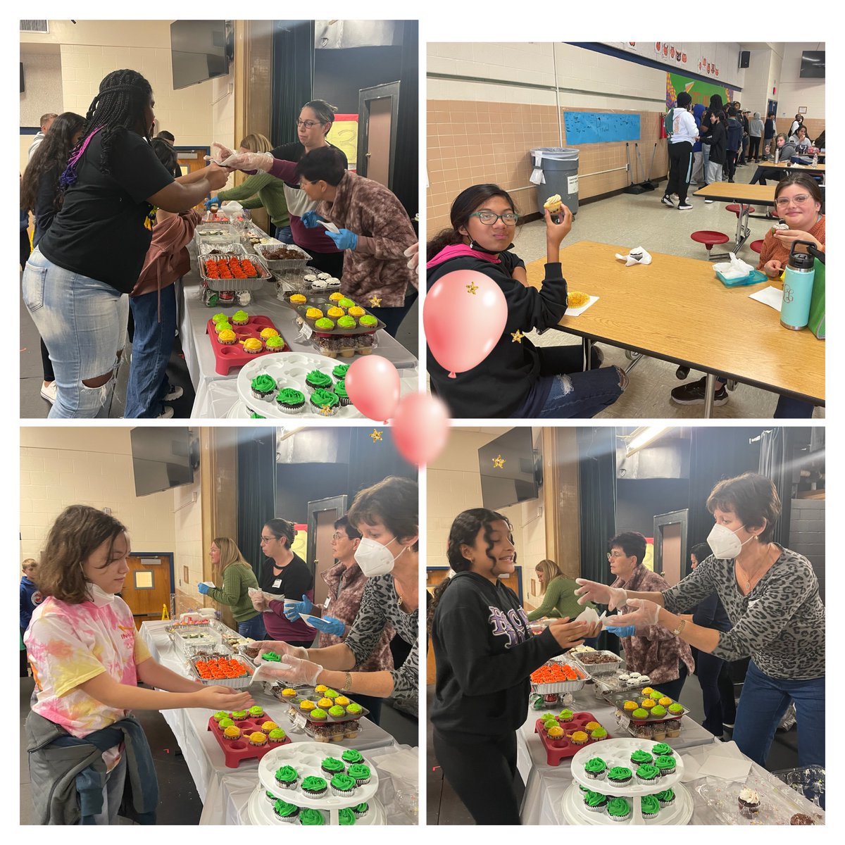 Twain Middle celebrates Mark Twain’s birthday with an annual tradition where students &amp; staff gets a cupcake. What a delicious way to celebrate! Thanks to the parent volunteers, donors, faculty and students for helping us keep this celebratory tradition going. <a href="/FCPSR3/">FCPS Region 3</a> <a href="/fcpsnews/">Fairfax Schools 🌟</a>