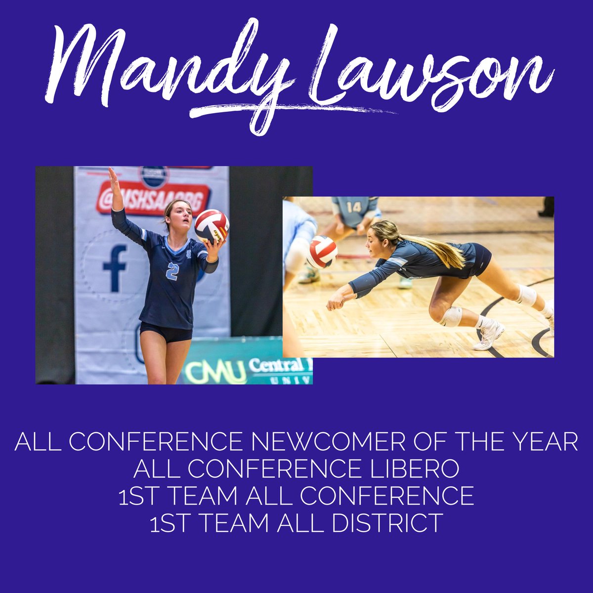 💙 Sophomore Mandy Lawson 💙