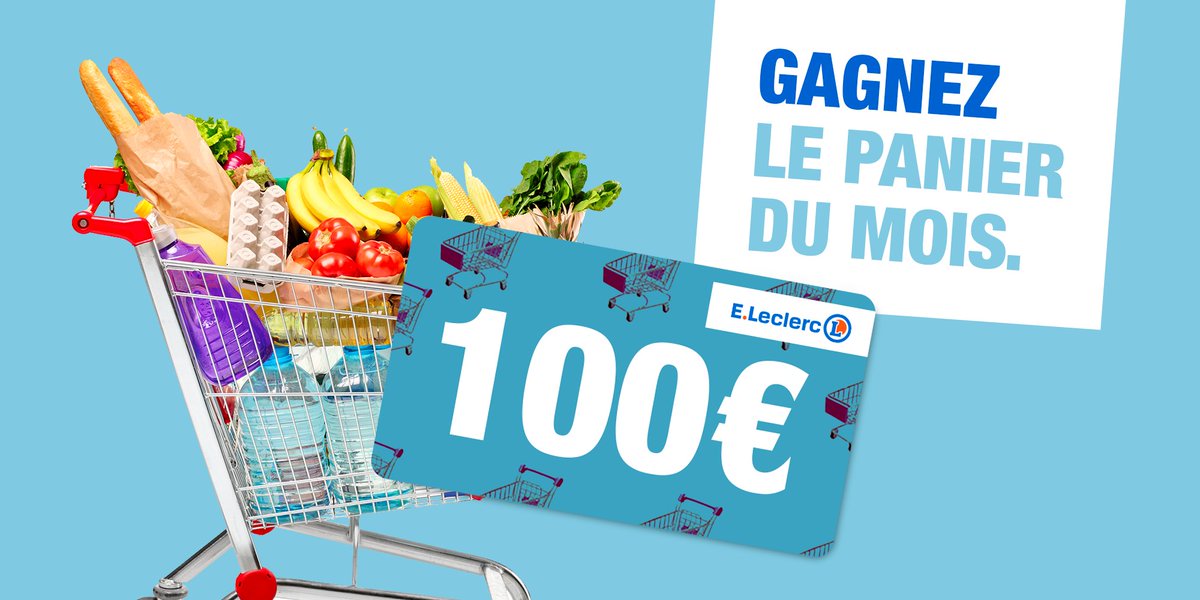 🛒 Le panier du mois est de retour ! 
🤩 On vous gâte ce mois-ci encore, avec une carte cadeau de 100 euros ! 
👉 Pour participer: RT + Follow ! 
🍀 Tirage au sort parmi les participants le 08/12
▶Règlement: fcld.ly/reglement-jeu-…