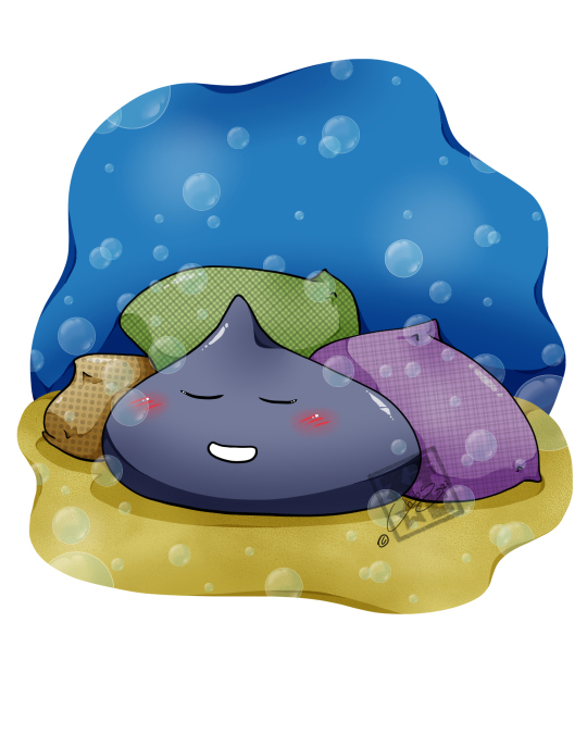 #Winteriscoming and days are getting shorter. 5 pm and it's #dark, time to go to #sleep ? Plopp here at least is already enjoying a well deserved rest after a full day of playing 'Plopp's Way Home'. chilimochi.com/plopps-way-home #indiegame #indiedev #gamedev Drawing by @Chibs8D.