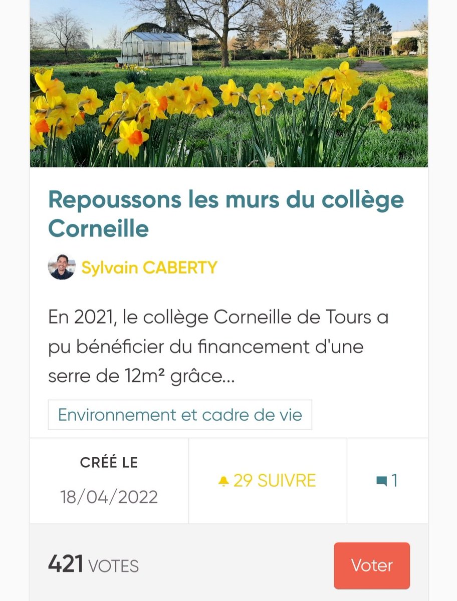 CorneilSciences's tweet photo. H-5h30 et on va bientôt gagner ! 421 votes, cest génial mais le college Leonard de Vinci est 2e avec 35 votes de moins ! Hors de question de se faire dépasser dans la dernière ligne droite ! VOTEZ !
https://t.co/w4vfCftNHd https://t.co/B9CH7Q8vCa