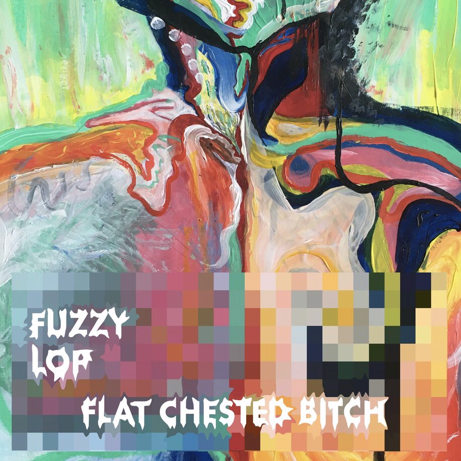 FuzzyLopMusic's tweet photo. FLAT CHESTED BITCH will be available 9/12/22 ladies 

that’s only a week two days 

soooo get it in the diary 

artwork by yours truly x https://t.co/MEfKQOkIul