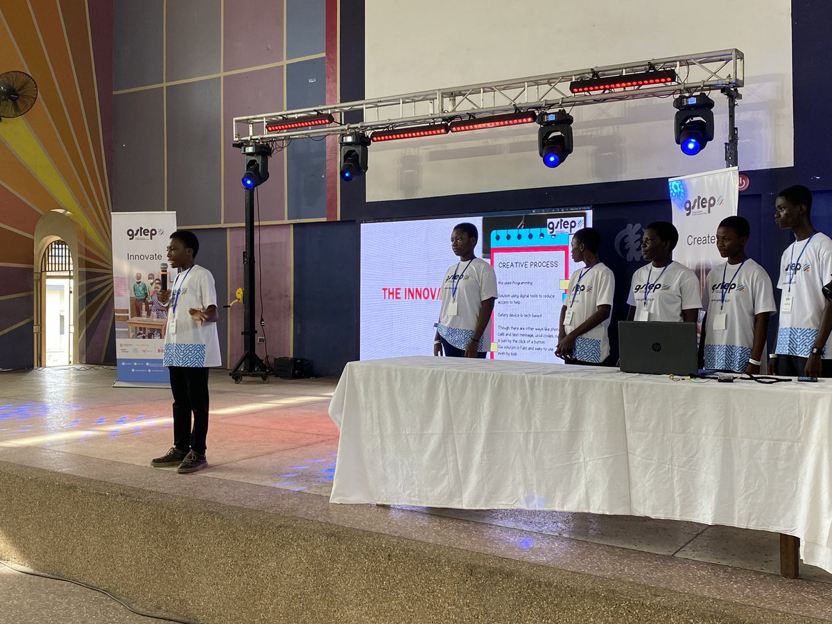 GSTEP_GH's tweet photo. THE ACHIEVERS came up with an idea to develop an emergency device that sends signals to various emergency centers during an emergency. It has a tracking system which will help track and locate persons in need. 

#GSTEPJudgingEvent #GSTEPChallenge #STEMPowered #FinalistTeams https://t.co/dH1GFiCP2Y