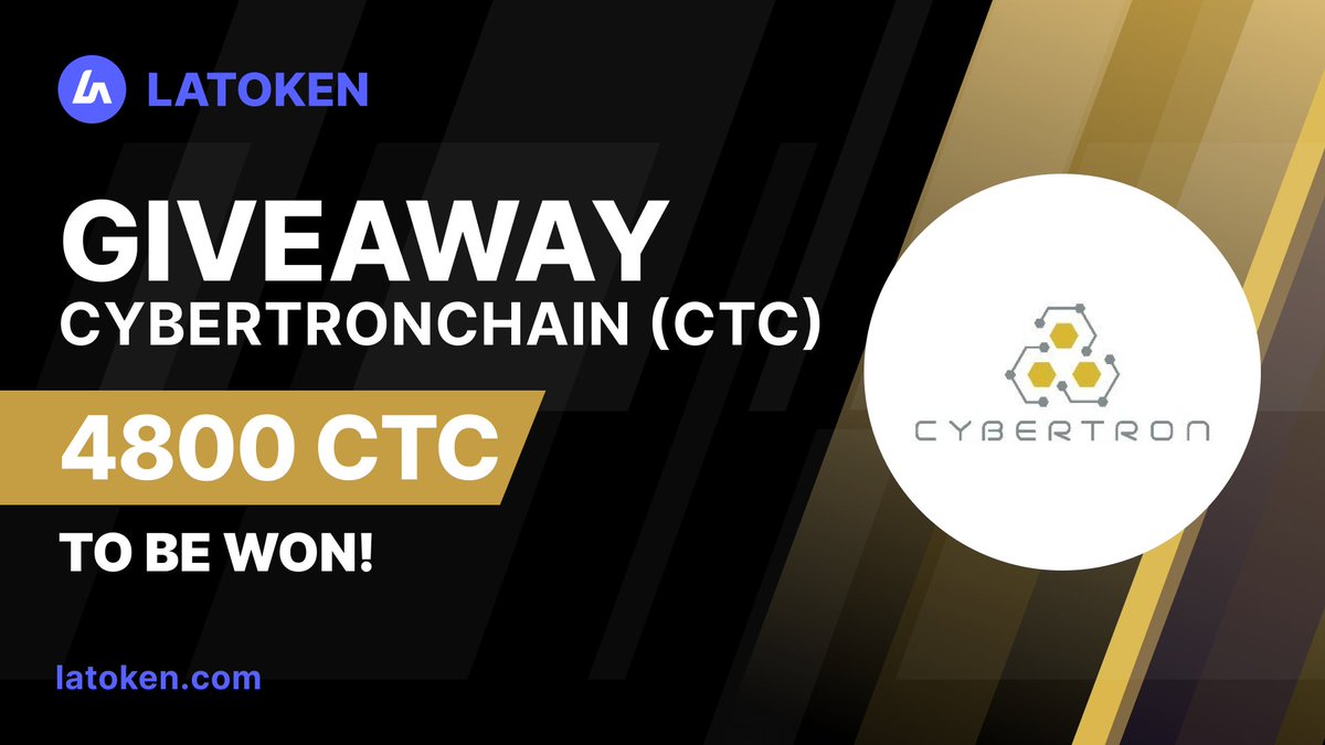 1000$ CTC #GIVEAWAY ON #LATOKEN!

🔥 304 winners
✅ Tag 5 Friends, Retweet and Follow
📲 Get LATOKEN App
🎁 Buy 50 CTC or more for a 10% bonus!

Join Giveaway👉 go.latoken.com/a48
Complete all social task👉 go.latoken.com/a4b
