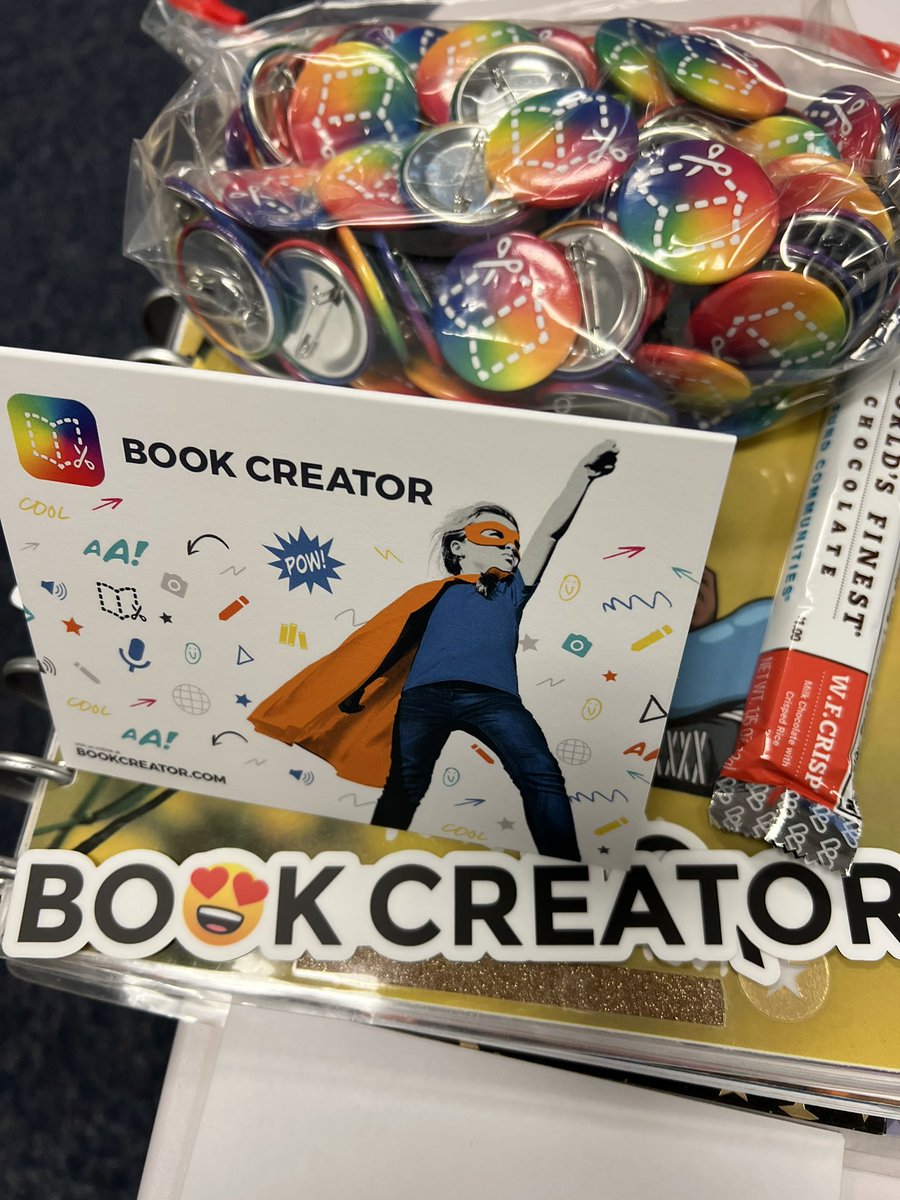 kennydeMonster's tweet photo. Thanks @theipodteacher and Jayme for the @BookCreatorApp stash of buttons. I love sharing buttons with my BC Teachers @RipponMiddle to add flair to their lanyards! Letβs see how many I can give out! #BCchallenge #techtoolsandchoice #pwcsITC https://t.co/TdUFIEyHlX