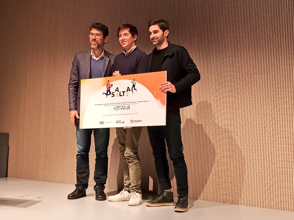 Hoy ha finalizado el programa de #aceleracion🚀 #Salta2022 impulsado por <a href="/FundacionZCC/">Fundación Zaragoza Ciudad del Conocimiento</a> <a href="/FundIbercaja/">Fundación Ibercaja</a> y <a href="/zaragoza_es/">AyuntamientoZaragoza</a> en las verticales de #mobility🛴 #comercio🛒 y #mercados y #smartcities🏬 con un #DemoDay de nivel. ¡Enhorabuena a TODOS los proyectos!👏