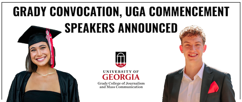 UGAGrady's tweet photo. Congratulations to senior @AdPR_UGA public relations major Lindsay Richman and senior journalism major @mcliftonbanks on being named featured speakers at the fall 2022 Grady Convocation and @universityofga Commencement, respectively.
Learn more: https://t.co/geixevk4Rk https://t.co/FkdqSJV4kp