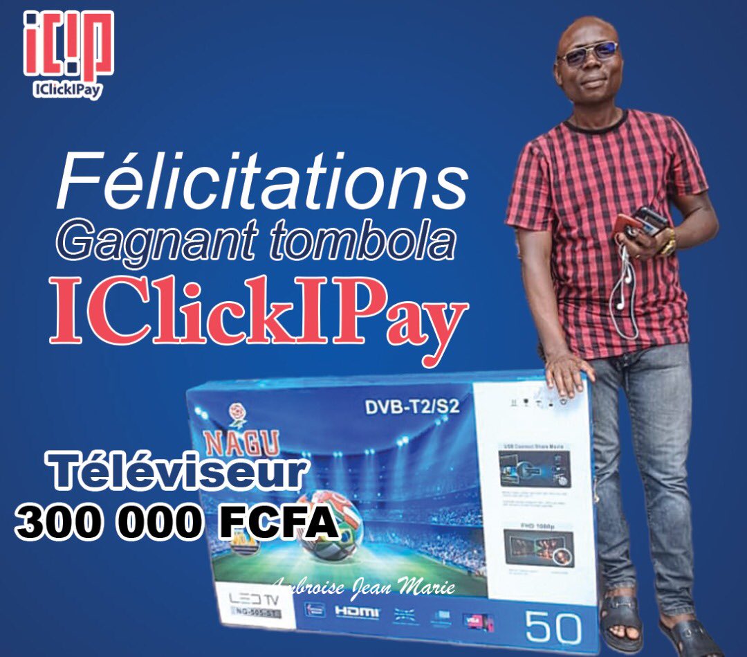 IClickIPay1's tweet photo. Nos gagnants de la Spéciale Tombola IclickIpay ont récupéré leur lot ce jour.
Toutes nos félicitations 🎉🎊
#IclickIPay
#Fecafoot
#EdimoDesign
#Qatar2022
#GagnantsSpécialePromo https://t.co/3URqad4iMf