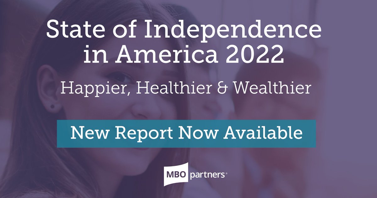 MBOpartners's tweet photo. Meet the 64.6 million American independent workers. #TheGreatRealization is here. Learn more in our 12th Annual State of Independence Report, out today:
https://t.co/2KjL7KFUWp https://t.co/5P3ewJf2Ny