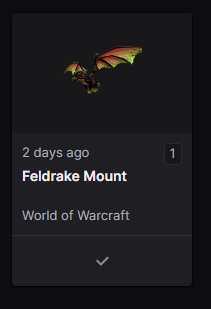 cynders94's tweet photo. I claimed the feldrake about 5hrs after launch and its still not shown up in game :( yes my accounts are connected, I've checked. I raised a ticket in game for it today @Warcraft @WarcraftDevs
#worldofwarcraft #Dragonflight #feldrake #twitchdrops https://t.co/QIjT7BQYOC