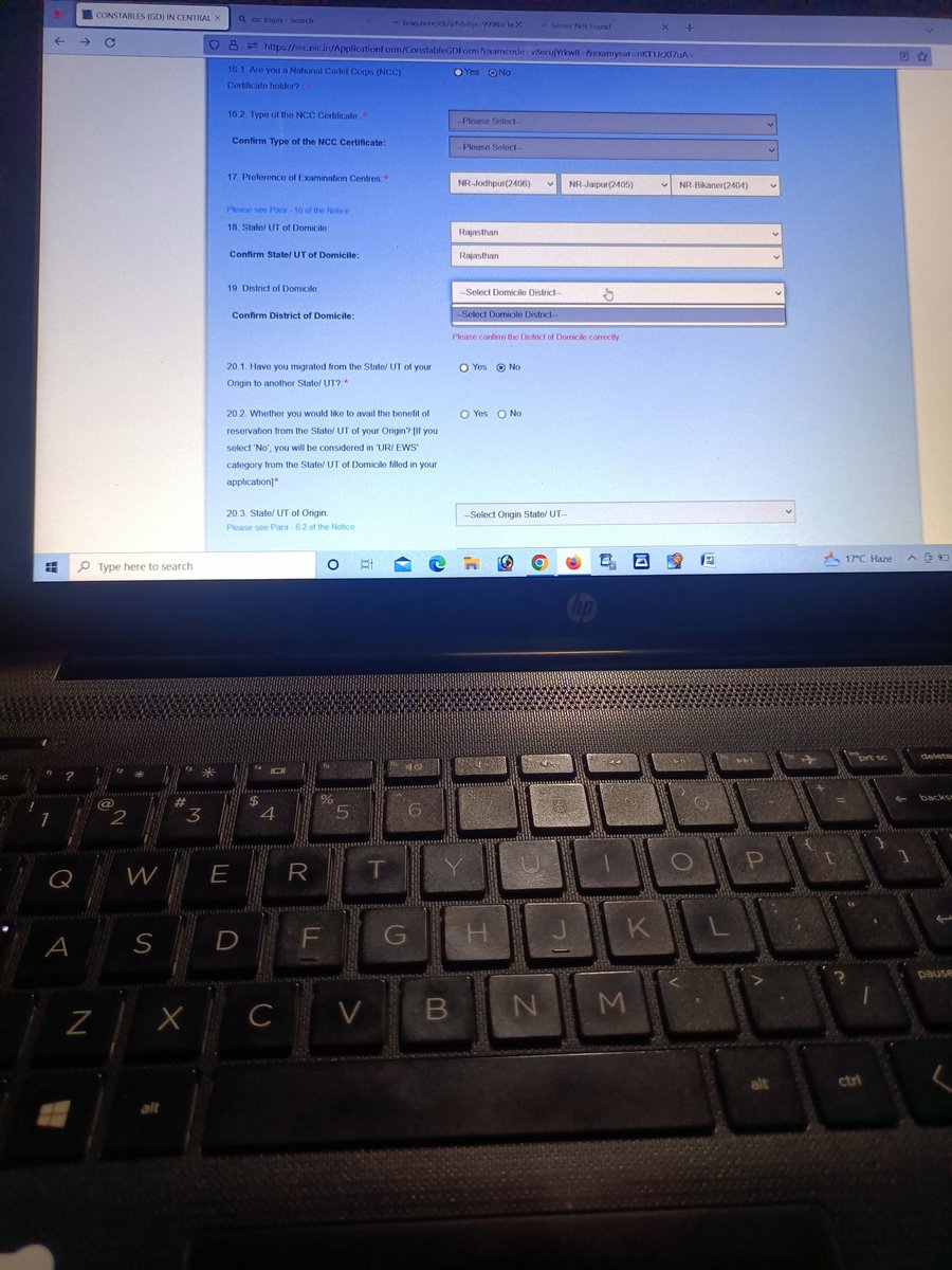 mlbishnoi029's tweet photo. Hello respected sir, 
SSC server is down last 4  days, we can't apply our forms , so please extend apply date of SSC GD recruitment, this is our humble request sir, please sir please 🙏
@SSCorg_in @ssc_chief @PMOIndia #SSCGD2022 #SSCGD https://t.co/b2ARUo0TUa