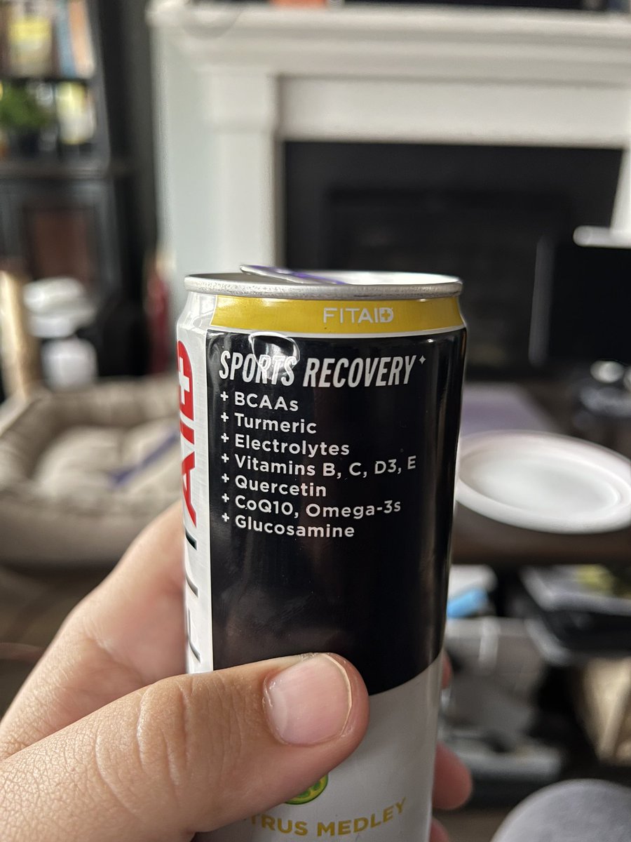Soj_Lewy's tweet photo. What the hell happened to @DrinkFITAID? Whatever the new recipe is for the โnormalโ FitAid, now the Citrus Medly, is absolutely awful. It tastes fishy. Literally like seafood. I get 3 cases of FitAid per month from Amazon. Iโm canceling that today. #fitaid #eww #disgusting https://t.co/mRzzAcuM7C