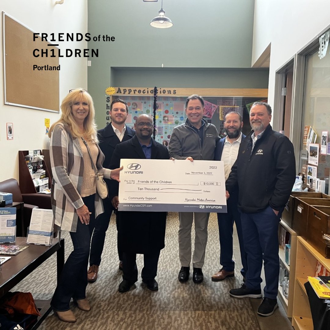 We are  thrilled to welcome Hyundai Motor America as one of our community partners. Members of their team recently visited our Rockwood campus and made a generous donation #FriendsPDX #NoMatterWhat #PDXGivesBack