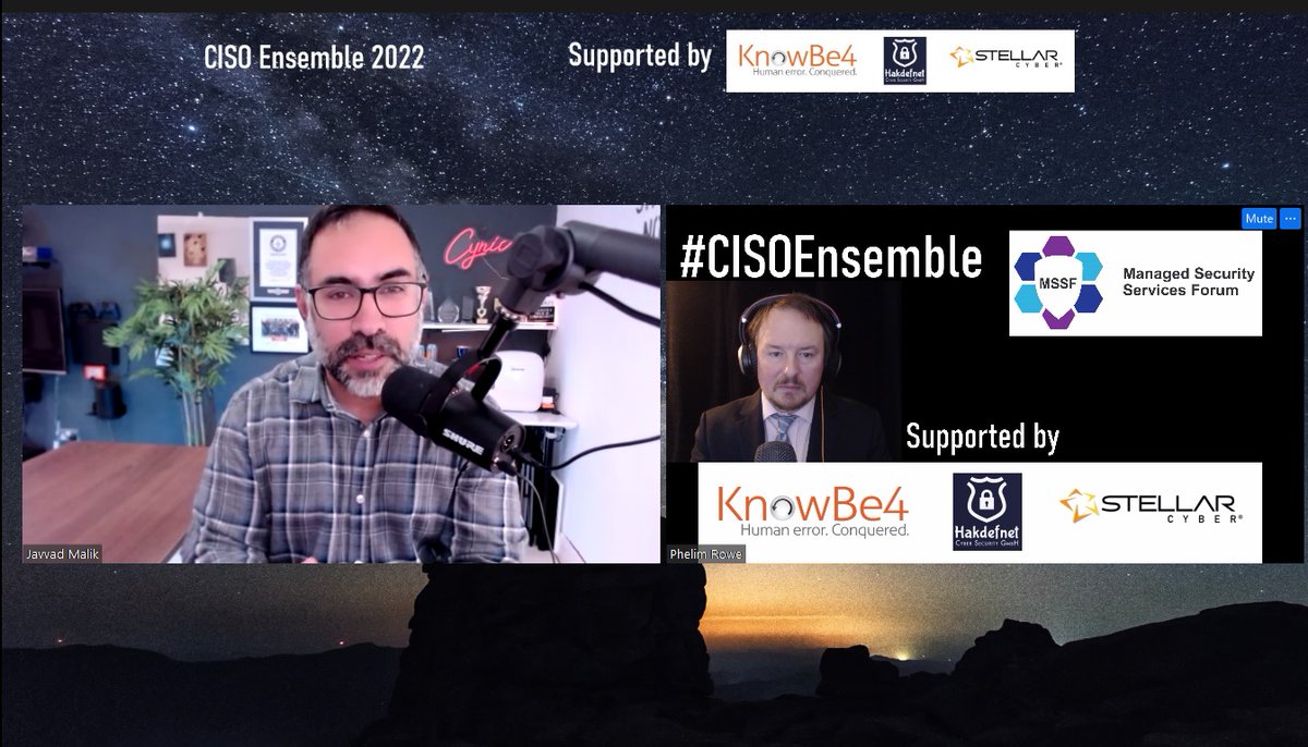 CtgIntelligence's tweet photo. Talking Whaling at the #CISOEnsemble, it was amazing to welcome @J4vv4D! Thank you to @KnowBe4 for supporting the event! https://t.co/L1Vby4D14f