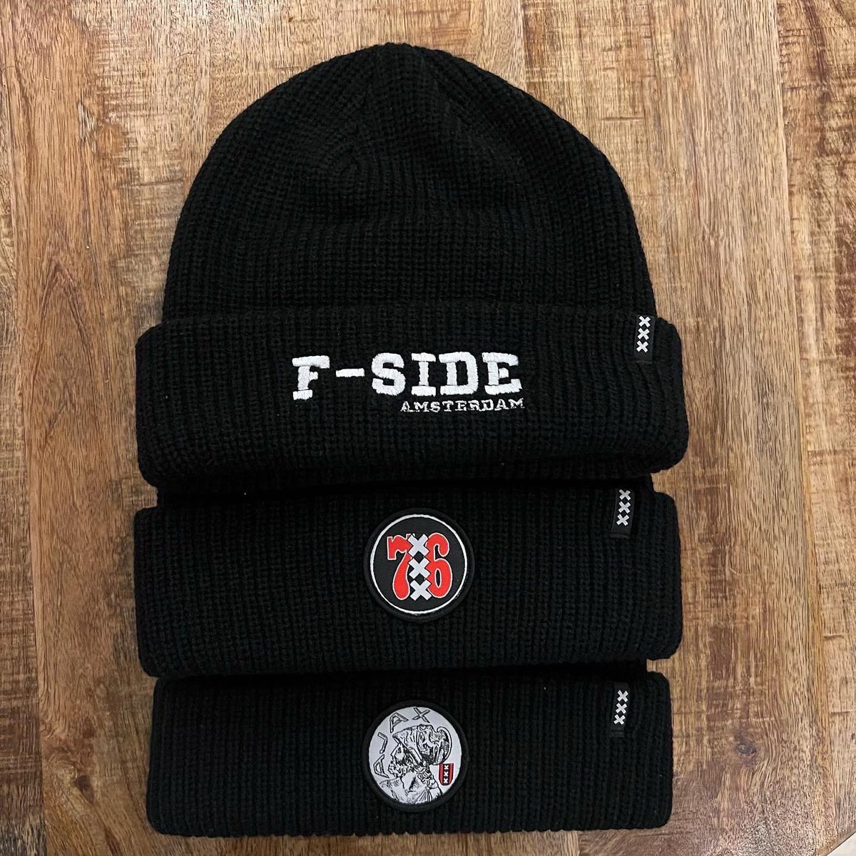 FSideNL's tweet photo. De nieuwe F-SIDE mutsen zijn binnen.
Het wordt weer koud❄️, bestel nu snel jouw F-SIDE muts online.
https://t.co/R3GINZkWrH
#ajax #fside #fside76 https://t.co/mqkeyWu3nw